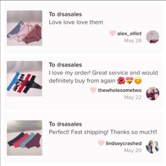 New Victoria's Secret Women's Panties Thongs 4 Pack Size Large - Picture 7 of 13